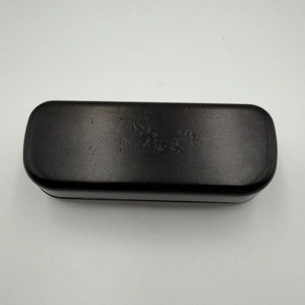 Authentic Coach New York Black Eyeglasses/Sunglasses Hard Case W/ Cleaning Cloth